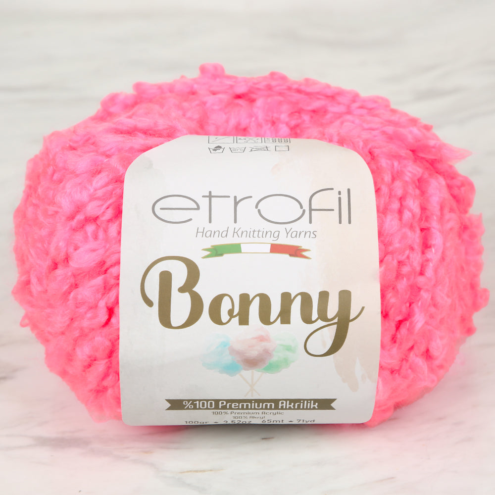 Etrofil Bonny Neon Pembe El Örgü İpi - 73347